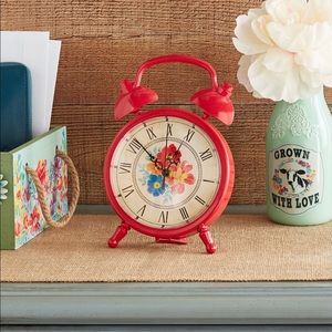 Red Pioneer Woman Clock